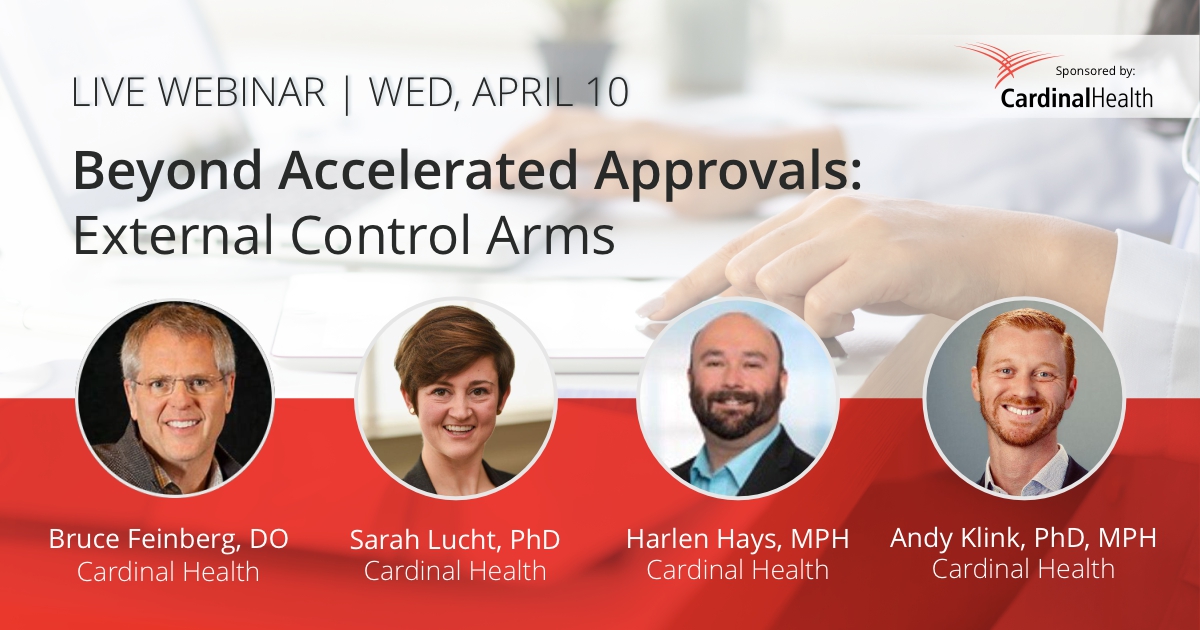 Join us for a panel discussion with @cardinalhealth on the strategic use of external control arms and, if done correctly, how they can help bring products to market in a shorter time and for lower costs. Register now: bit.ly/49Wyue4