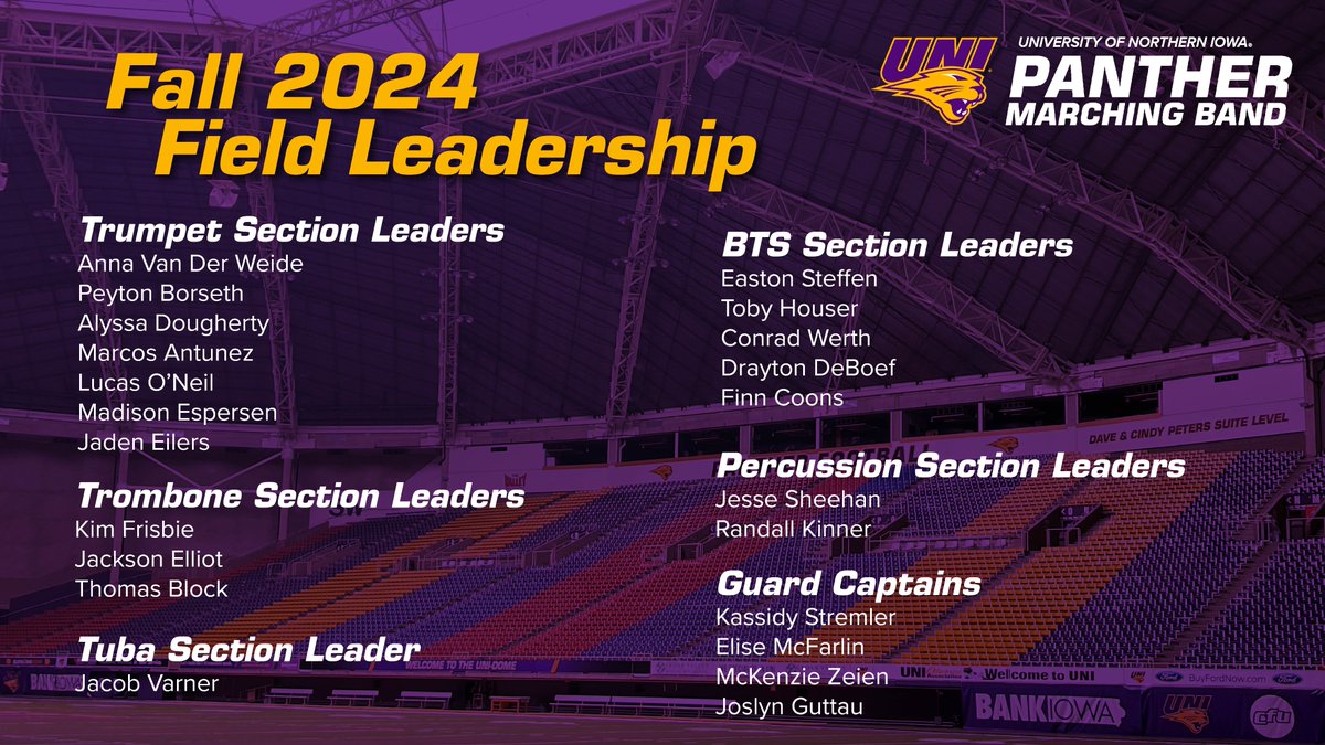 UNI Panther Marching Band tweet media