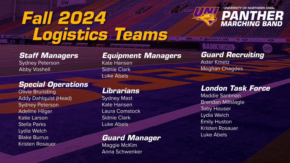 UNI Panther Marching Band tweet media