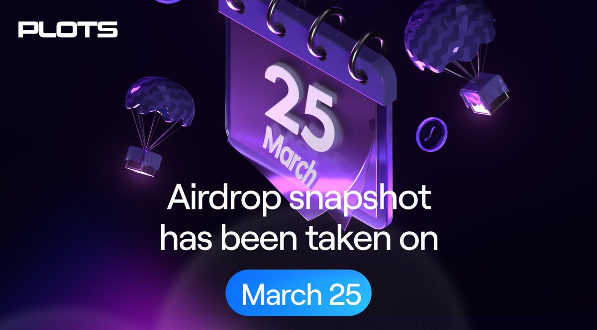 🟥The airdrop snapshot for the following collections and players was taken on ✨March 25th 📸

👉 <a href="/MaviaGame/">Heroes of Mavia</a> land holders

👉 <a href="/MocaverseNFT/">Mocaverse (old account)</a> Moca holders

👉 <a href="/LilPudgys/">Lil Pudgys</a> holders

👉 @parallelTCG holders

👉 <a href="/rektguyNFT/">Rektguy</a> holders

👉 <a href="/blur_io/">Blur</a> $BLUR stakers for Redacted

🟪The snapshot
