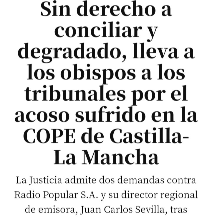 paulinaarr77114's tweet photo. 🚨 Hoy se cumplen 111 días desde la muerte del #padre d Cristóbal Cabezas Martín

Y el #obispo d #Toledo sigue sin echar al director d la #radio de los #obispos q denegó el derecho a #conciliar
#iglesia #religión #toledo #acoso #acosador #sevilla #acosolaboral #mobbing #egm #vida https://t.co/xhO43C1nPT