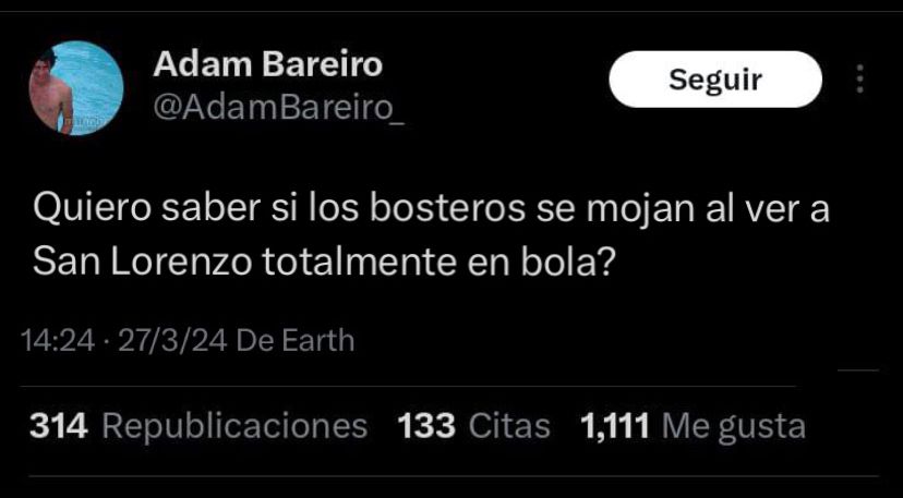 PabloGoethe's tweet image. No entiendo por qué provocaron tanto revuelo las nuevas declaraciones de Adam...