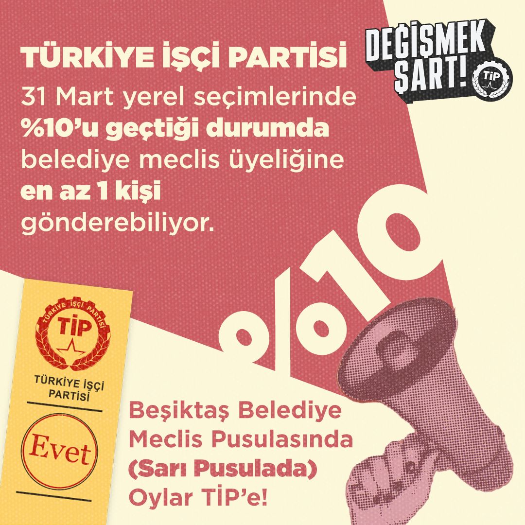 tipbesiktasta's tweet photo. TİP üyelerinin belediye meclisine girmesiyle TBMM’dekine benzer bir muhalefetin yerel meclislerde de yapılabilmesi mümkün olacak.
Sarı pusulada oylar TİP’e!
#BirYolVar #AlternatifsizDeğilsin #MeclisBizimİşimiz #YerelSeçim #Seçim2024 https://t.co/cR782wVAf3