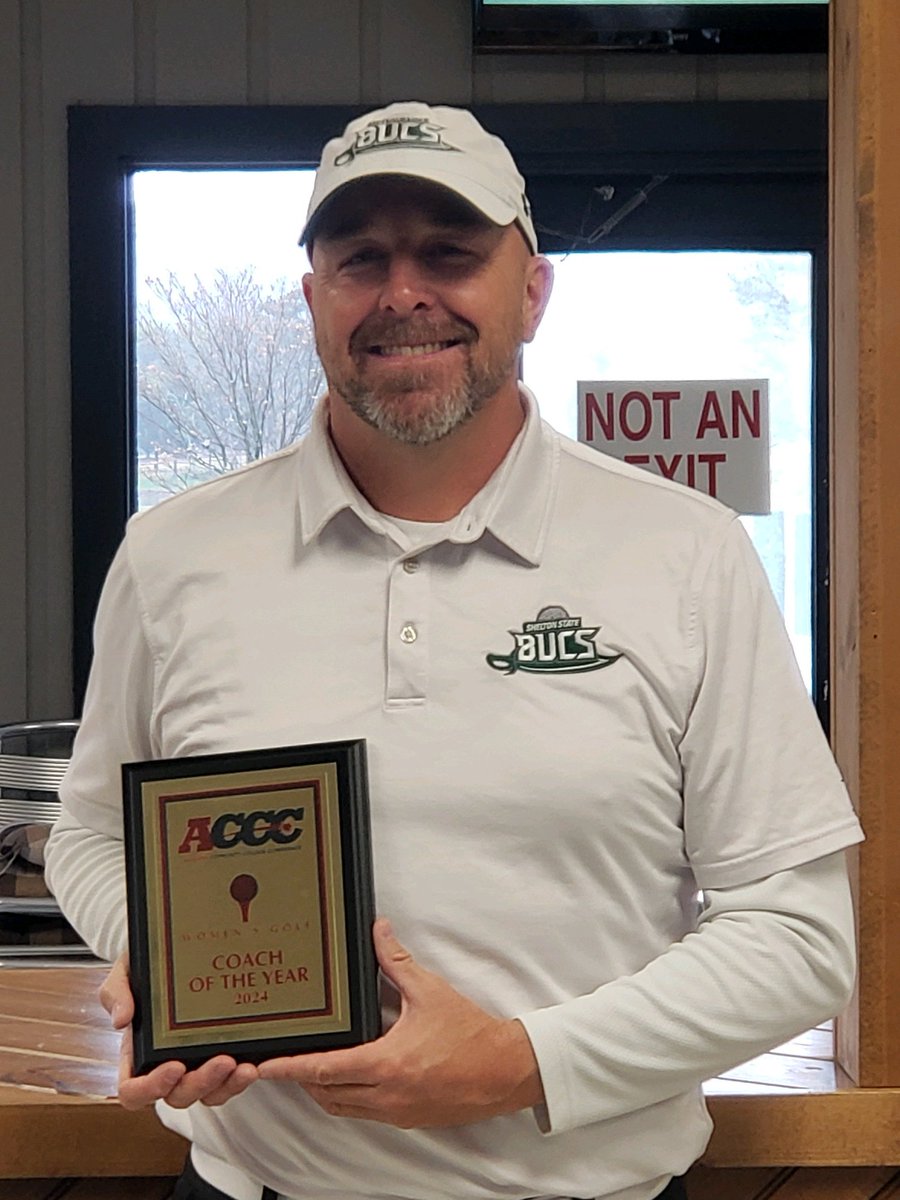 acccathletics's tweet photo. Congratulations to the following award recipients from the @acccathletics Women's Golf Championship. 

Player of the Year - Peyton Maraman - @SSCCAthletics 

Coach of the Year - Chris Sanford - @SSCCAthletics https://t.co/b269WPWtBB