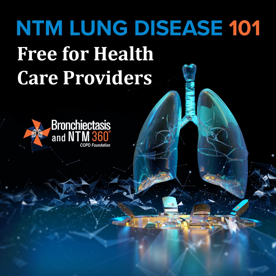 COPDFoundation's tweet photo. Health care professionals, did you know that those with #COPD are about 16 times more likely to get #NTMLungDiease? NTM Lung Disease 101 offers free information for HCPs about the pathophysiology, diagnosis, and treatment of #NTMLD. https://t.co/Q1yYWO4Kmn https://t.co/xvKIZIzpWS