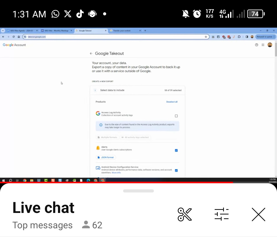 Luqman33ee's tweet photo. I had the opportunity to participate in the Ohio GEG monthly meeting for the month of march 2024. One of the interesting things like Gemini Advanced promts and Google Takeout.
#goglobal
#IPGMKBMKontemporari
#gegpetalingjaya
#gegohio
@ericcurts https://t.co/Qlp3UqZZDT