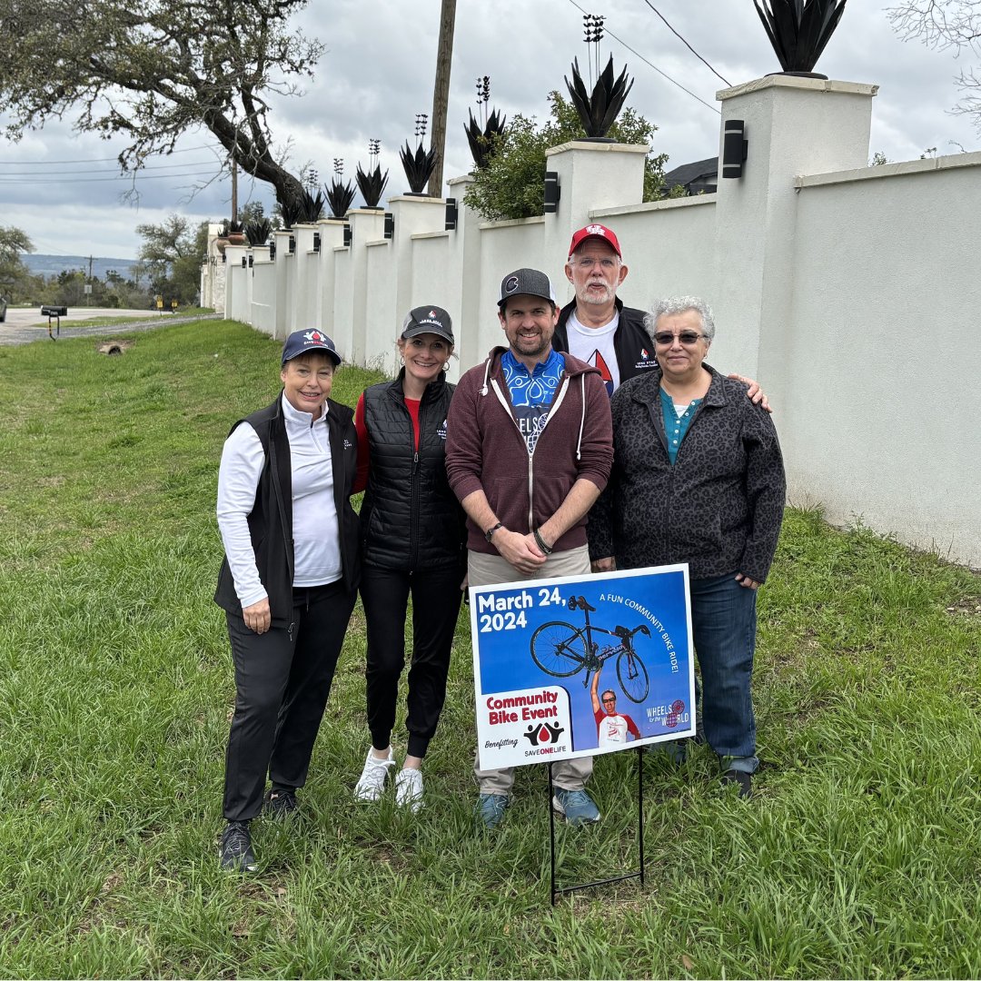 SaveOneLifeInc's tweet image. This past Sunday, we hosted our community bike ride in Texas ❤️

To find a ride near you, visit: saveonelife.net/wheels-for-the…

#saveonelife #wheelsfortheworld #hemophilia #bleedingdisorders #bikeride #texas #fredericksburg #cycling #community #communitytime #fundraiser
