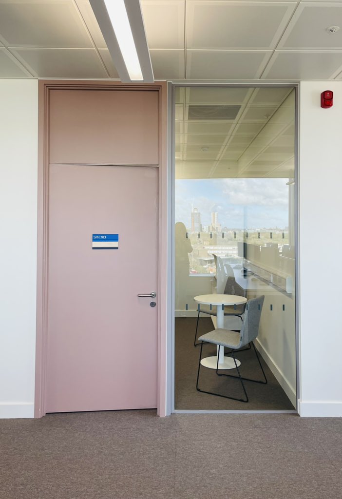 Such a lovely new office at the new @ImperialSPH building - and look at that view!