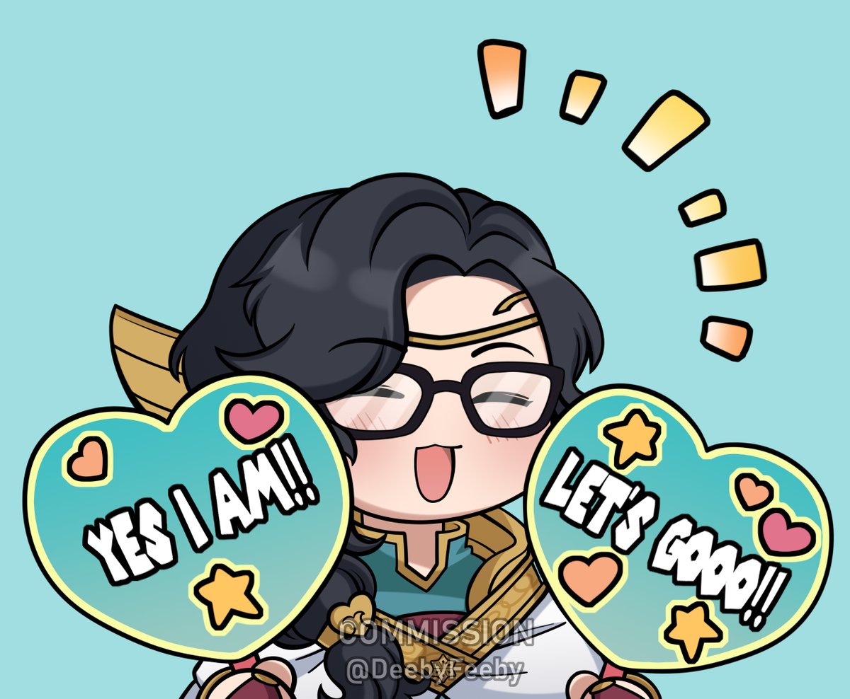 Wait, what's this? IT'S TOTO WITH THE HEART FANS!!
Thank you for your support @FehGodly !! It was a pleasure drawing your summoner once again! 