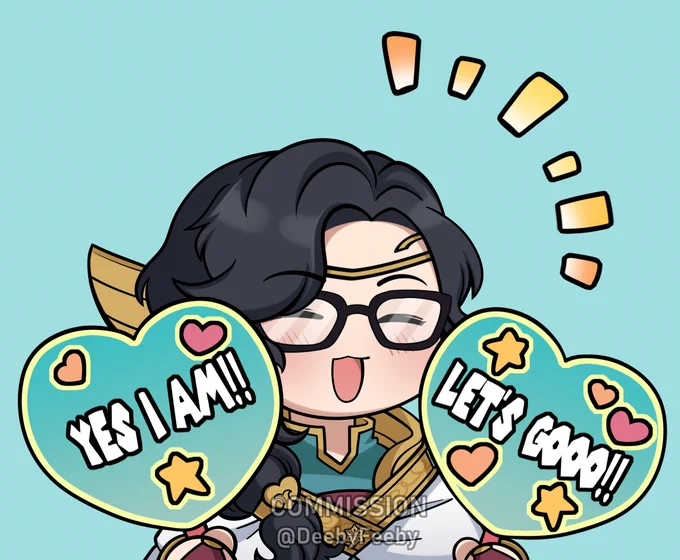 Wait, what's this? IT'S TOTO WITH THE HEART FANS!!
Thank you for your support @FehGodly !! It was a pleasure drawing your summoner once again! 