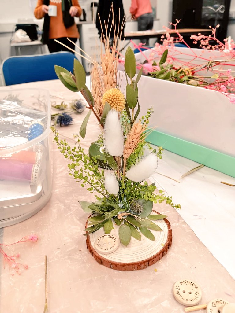 StandupsistersC's tweet photo. Funky #floral #artwork created by ladies this morning @BANDBolton #springtime vibes. TY SO MUCH to ALL involved 🌻🌻🌻 &amp; to @TNLComFund @DCMS for your support of our community #Bolton https://t.co/fz6NVIzyxp