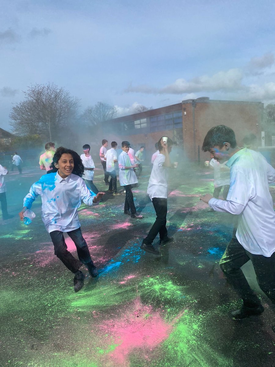 Amazing last full day @verulamschool today. We once again carried out Holi with Year7&8 #InclusiveForLife #VerulamForLife