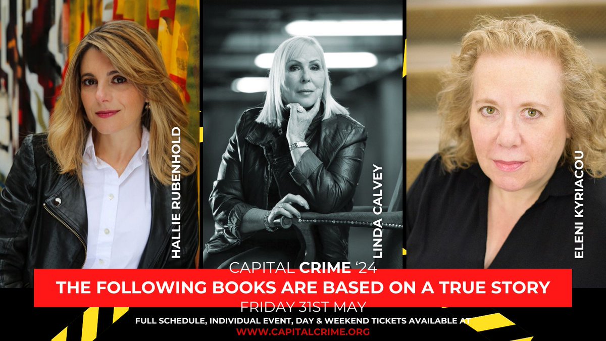 So pleased to be taking part in @CapitalCrime1 this year, talking about books based on true stories with @HallieRubenhold and Linda Calvey. So many great authors taking part. Info and tickets here: capitalcrime.org/product-page/t… #CapitalCrime24