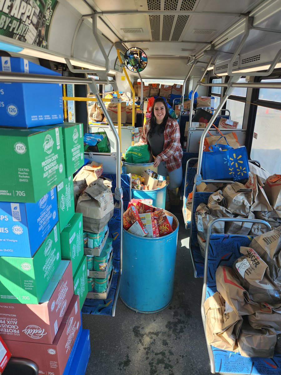 STUFF THE BUS 2024 We are only halfway through our day!!!.....Thank you Saskatoon!!! If you'd like to donate, come to the Co-op food store on 8th!!