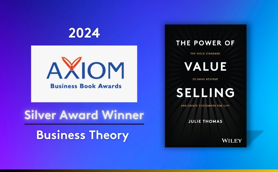 Big congrats to 'The Power of Value Selling' by Julie Thomas for clinching a Silver in the Business Theory category at the Axiom Business Book Awards! Check out this year's winners for top business insights: axiomawards.com/97/2024-medali…
#AxiomAwards #BusinessBooks #BusinessTheory