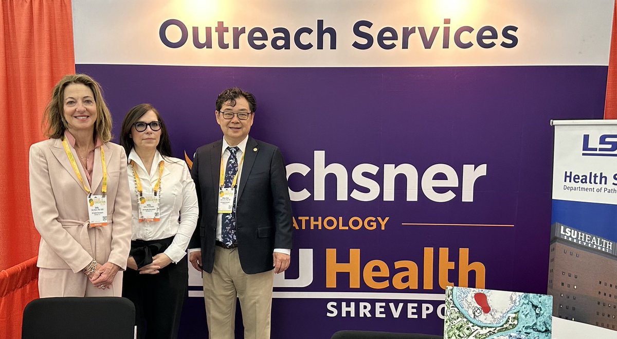 Meeting our active ⁦@LSUHS⁩ outreach service colleagues ⁦@TheUSCAP⁩. Our proud experts consultations in renal, neuromuscular, forensic, and other subspecialty pathologies involved patients all over the country. Thank you our talented team! #pathology #pathologists