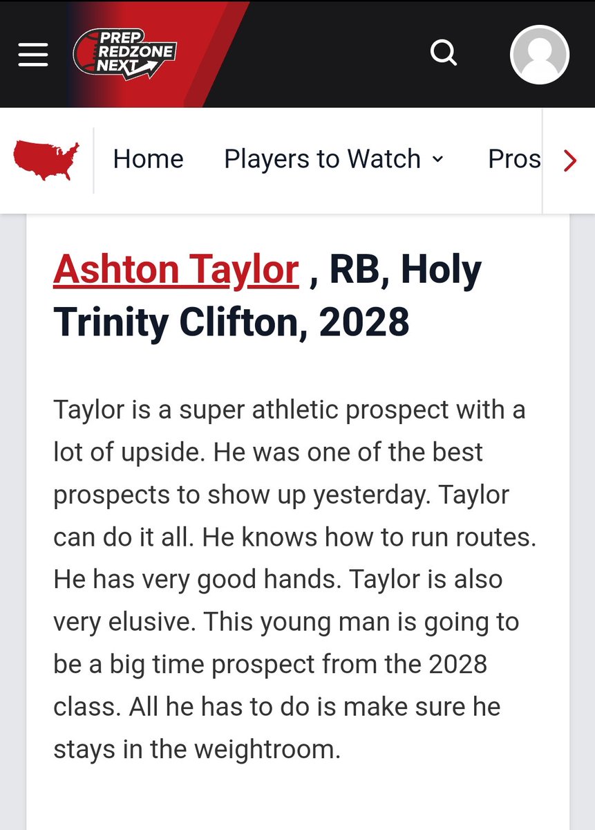 More work to be done but I appreciate the recognition! #Dreamchaser @MacCorleone74 @AlPopsFootball @GregBiggins @BrandonHuffman @AWilliamsUSA @jdemling @DemetricDWarren @Coach_DeBo46 @ErikRichardsUSA @TrinityHSFB