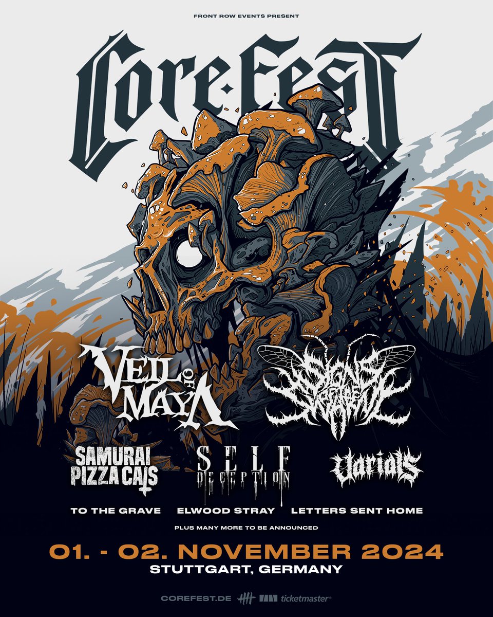 signsoftheswarm's tweet image. Haven’t left Europe yet, and we’re already announcing we’re coming back! Catch us at @CoreFestGermany at Im Wizemann in Stuttgart🇩🇪alongside @veilofmayaband, Samurai Pizza Cats, @selfdecsthlm, @VarialsPA, @tothegraveau, @elwood_stray, Letters Sent Home &amp;amp; more TBA. Don’t miss out!