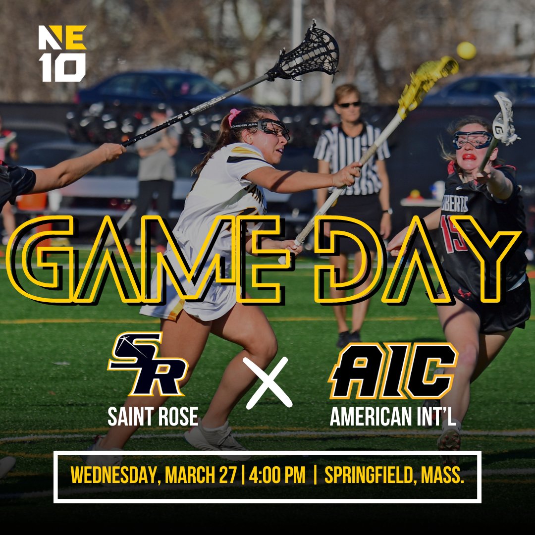 Game Day! @saintrosewlax is in Springfield, Mass. this afternoon to face American International at 4:00 pm. Live stream and live stat links can be found here: bit.ly/3locC7