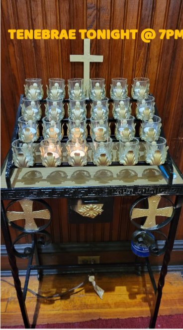 Join us tonight for TENEBRAE #7pm
#HolyWeek 
#tenebrae
#lent
#Roosevelt 
#episcopal
#prayer