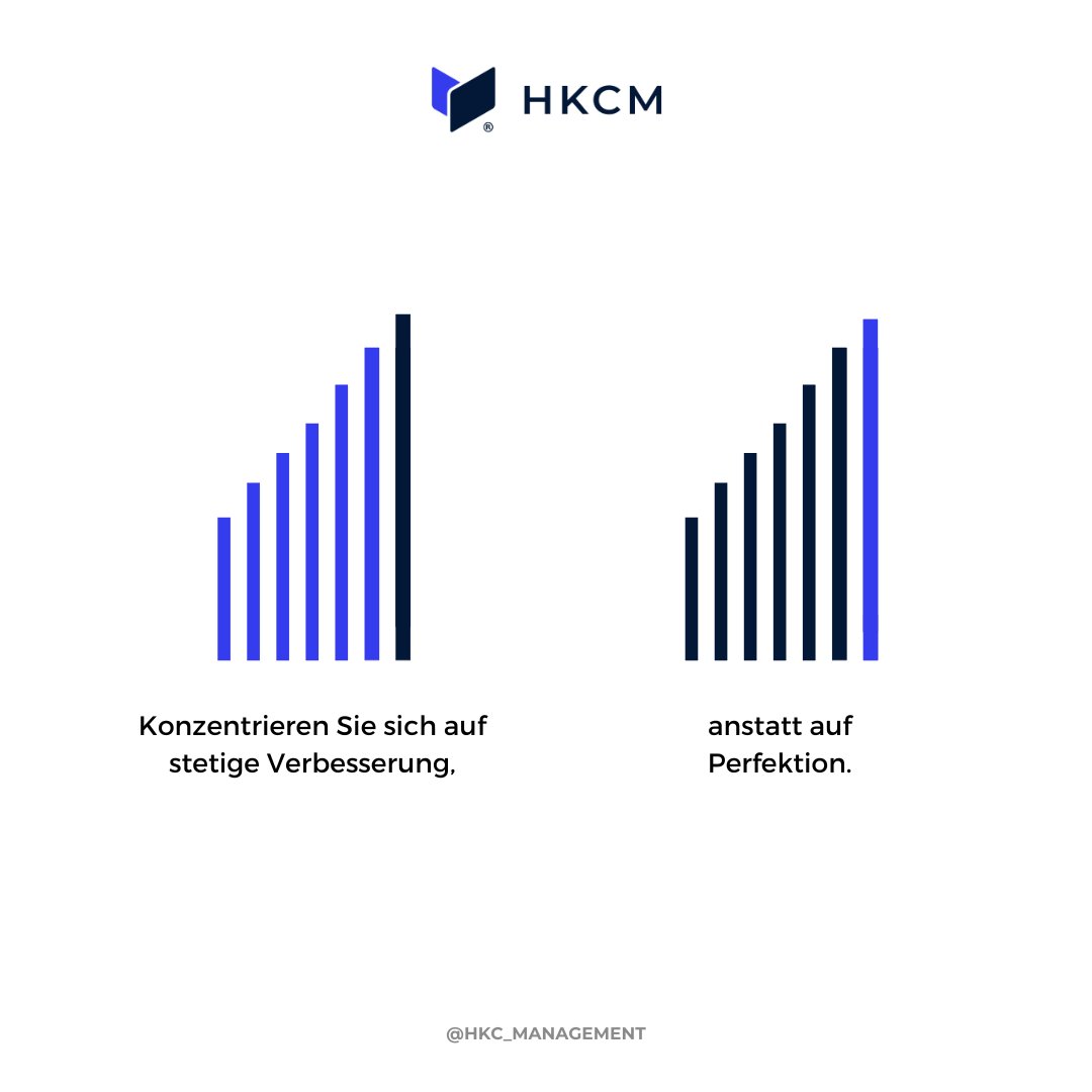 HKCM1's tweet photo. Perfektionismus ist der Feind des Fortschritts. https://t.co/RhhC5265wx
