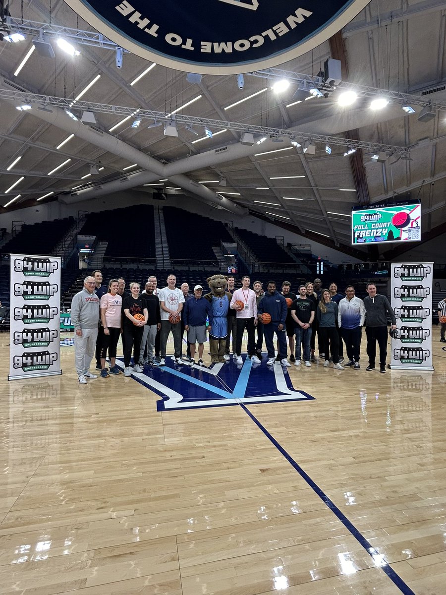 PhillyCvC's tweet photo. Thank you @SportsRadioWIP and their team for partnering with us on this morning’s Full Court Frenzy! Thank you to all the participants and guests! Congratulations @CoachAshHoward on winning it all. We can’t wait for next year!  #CrushCancer https://t.co/QcsdWLMiLA