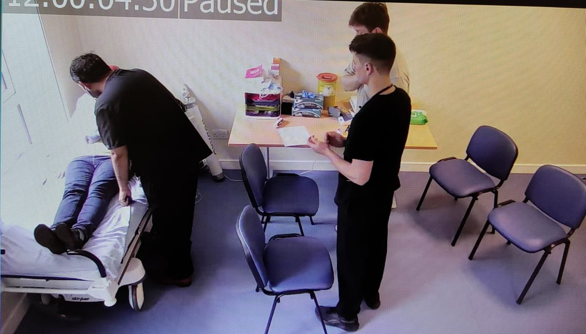 nhsl_meded's tweet photo. GP Simulation today with medical students from @UofGlasgow #GPSim #simulation @smotslive https://t.co/qkD5RWAwhE
