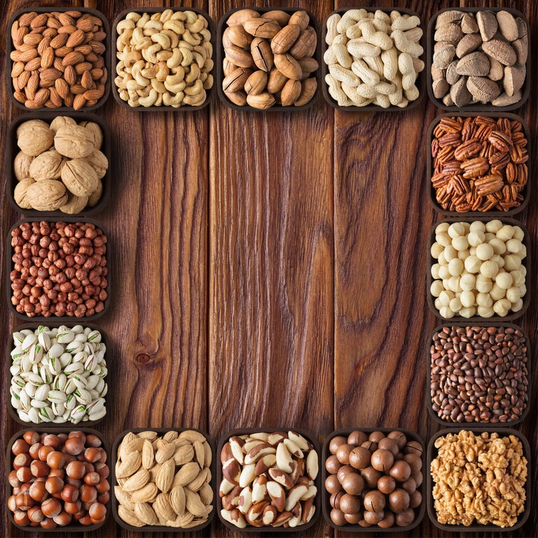 What is your favorite? It is feeling like a pecan day for us today, how about you? #nuts #pecans #brazilnuts #hazelnuts #gourmetnuts #nutlovers #californiagourmetnuts