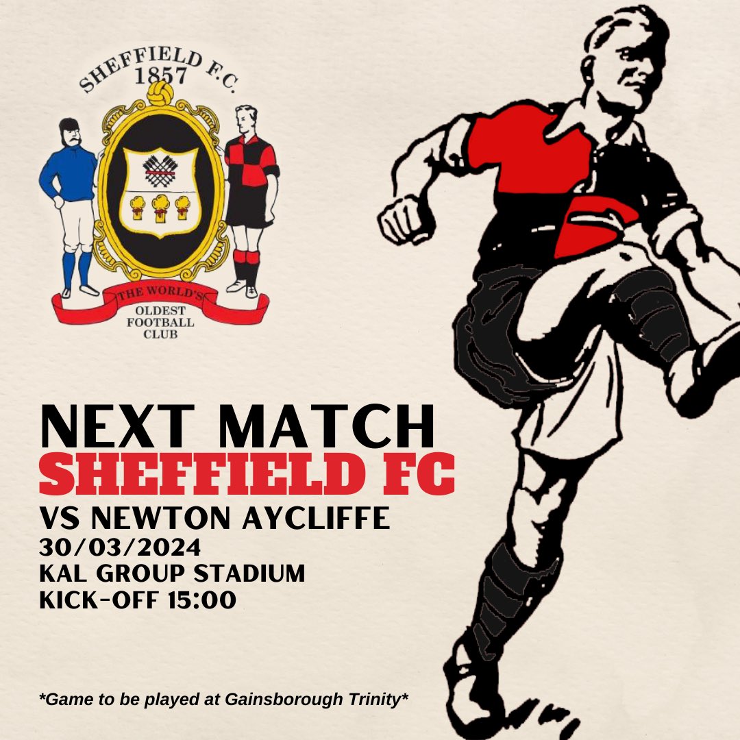 Sheffield Football Club (@sheffieldfc) on Twitter photo ๐ซก We reset, and go again Saturday! 
๐๐ญ๐ฆ๐ข๐ด๐ฆ ๐ฏ๐ฐ๐ต๐ฆ, ๐ต๐ฉ๐ข๐ต ๐ต๐ฉ๐ช๐ด ๐จ๐ข๐ฎ๐ฆ ๐ธ๐ช๐ญ๐ญ ๐ฃ๐ฆ ๐ฑ๐ญ๐ข๐บ๐ฆ๐ฅ ๐ข๐ต ๐๐ข๐ช๐ฏ๐ด๐ฃ๐ฐ๐ณ๐ฐ๐ถ๐จ๐ฉ ๐๐ณ๐ช๐ฏ๐ช๐ต๐บ.
#TheWorldsFirst ๐ซก We reset, and go again Saturday! 
๐๐ญ๐ฆ๐ข๐ด๐ฆ ๐ฏ๐ฐ๐ต๐ฆ, ๐ต๐ฉ๐ข๐ต ๐ต๐ฉ๐ช๐ด ๐จ๐ข๐ฎ๐ฆ ๐ธ๐ช๐ญ๐ญ ๐ฃ๐ฆ ๐ฑ๐ญ๐ข๐บ๐ฆ๐ฅ ๐ข๐ต ๐๐ข๐ช๐ฏ๐ด๐ฃ๐ฐ๐ณ๐ฐ๐ถ๐จ๐ฉ ๐๐ณ๐ช๐ฏ๐ช๐ต๐บ.
#TheWorldsFirst