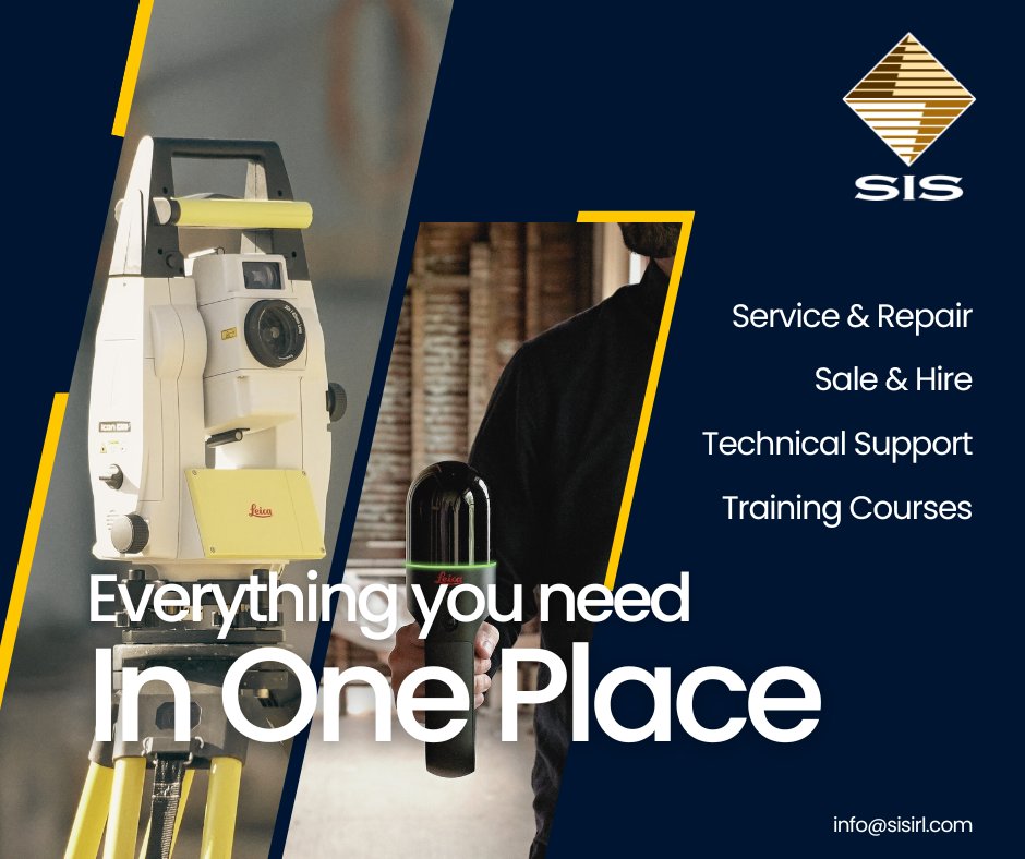 ServicesSurvey's tweet photo. Are you in need of top-notch surveying equipment services in Ireland? Look no further! #SIS, your trusted #LeicaGeosystems supplier, is here to meet all your needs.
https://t.co/WJdSigTk4X
#ConstructionIreland #ScanningSolution #RTC360 #TS16 #LeicaICON #SurveyEquipment https://t.co/2yLAgKJz5S