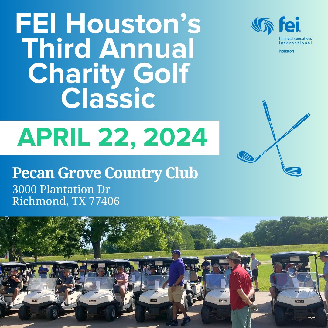 Have you registered for this year's Third Annual Charity Golf Classic on April 22, 2024 at Pecan Grove Plantation Country Club? Get registered today: bit.ly/3R7sRCi