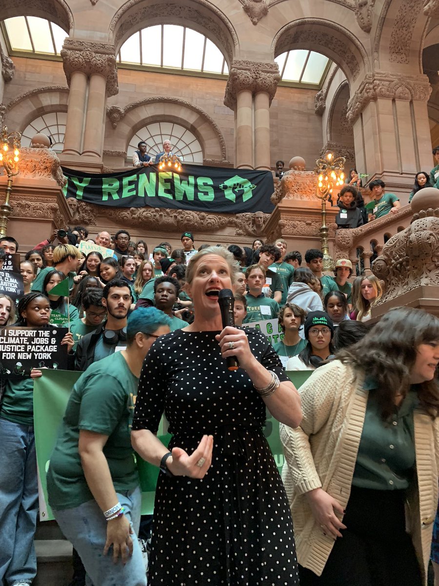 “It’s up to us to put the interests of New Yorkers over the profits of fossil fuel companies and big oil.” @AMKelles on the Climate Superfund Act 💪🏻💪🏽 This can’t wait! We need Climate Superfund in the 2024 budget.