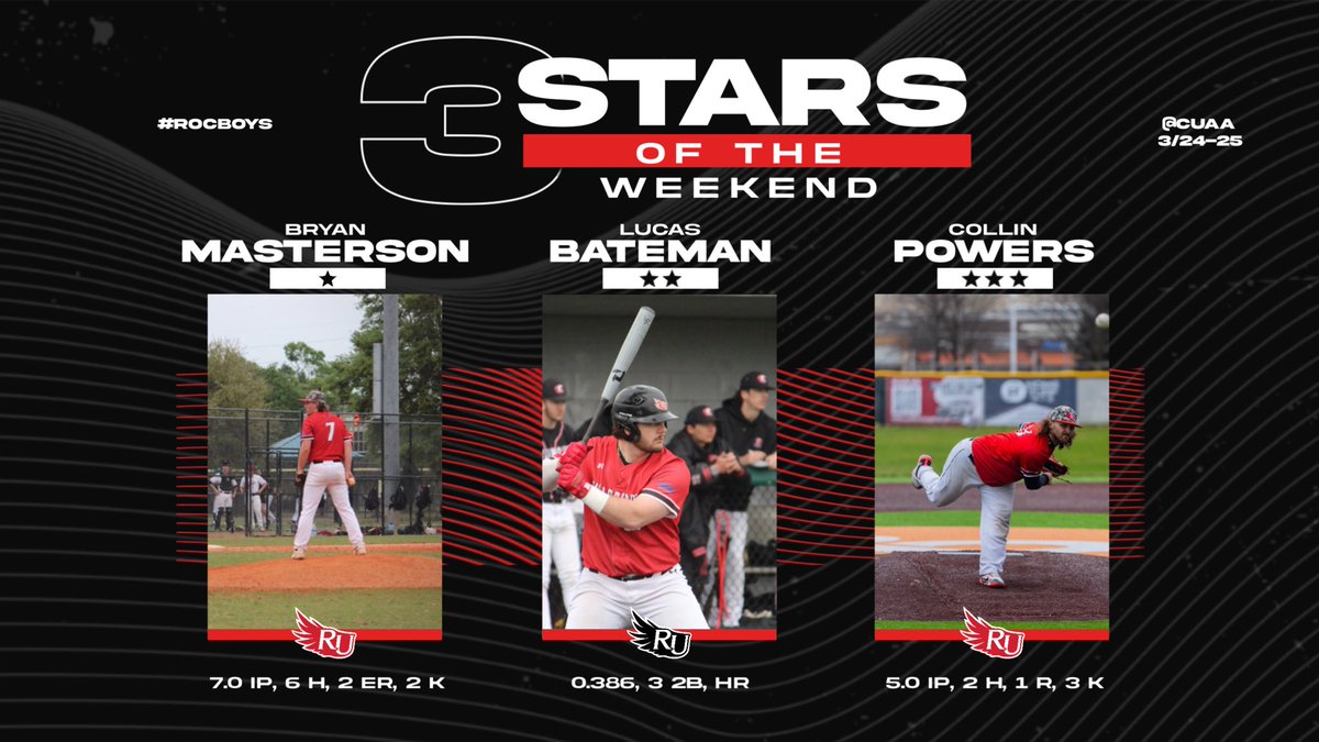 baseballRCU's tweet photo. The #RocBoys look to bounce back in conference play at SHU tomorrow, but here are 3 bright spots from the weekend! https://t.co/wzcGFTbrOO