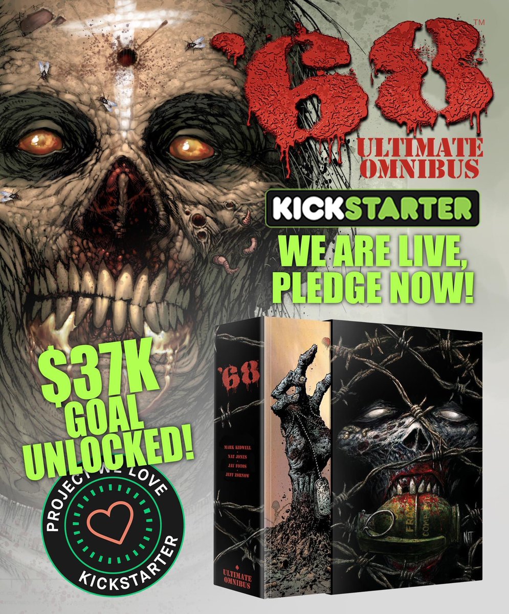 $37K FREE STRETCH GOAL UNLOCKED! Let's keep the train rolling, next goal is a FREE signed '68 comic book! PLEDGE NOW to unlock them all! kickstarter.com/projects/risin…