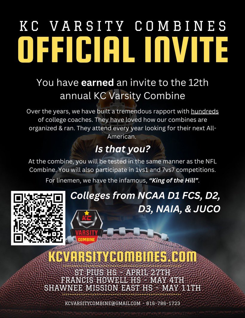 Tyler_R14's tweet photo. Thank you for the invite @Varsitycombine1 https://t.co/JADro0bRmE