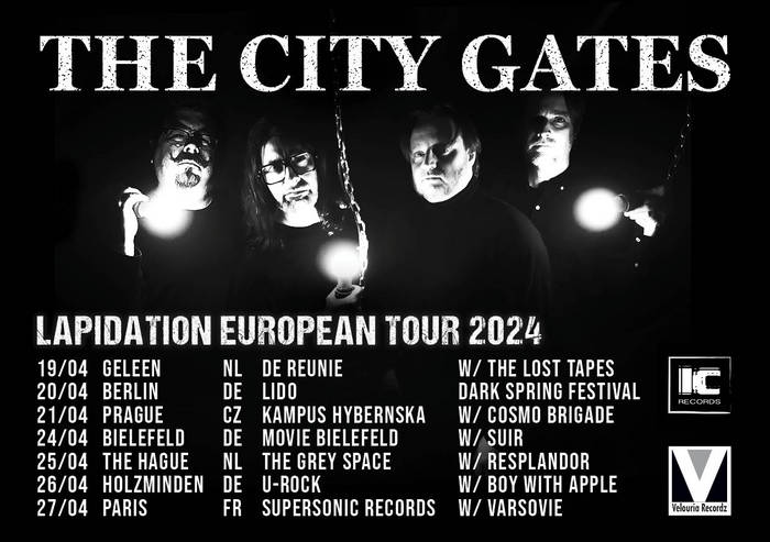 #FORKSTER #MusicTour News: Get ready #Europe for superb #Canadian #alternativerock (#postpunk, #shoegaze, #darkwave) band @TheCityGates play 7-dates this coming late April. A LIVE Music act worth taking in! #Paris2024 #Germany #berlin #prague #netherlands #czechrepublic #Geleen…