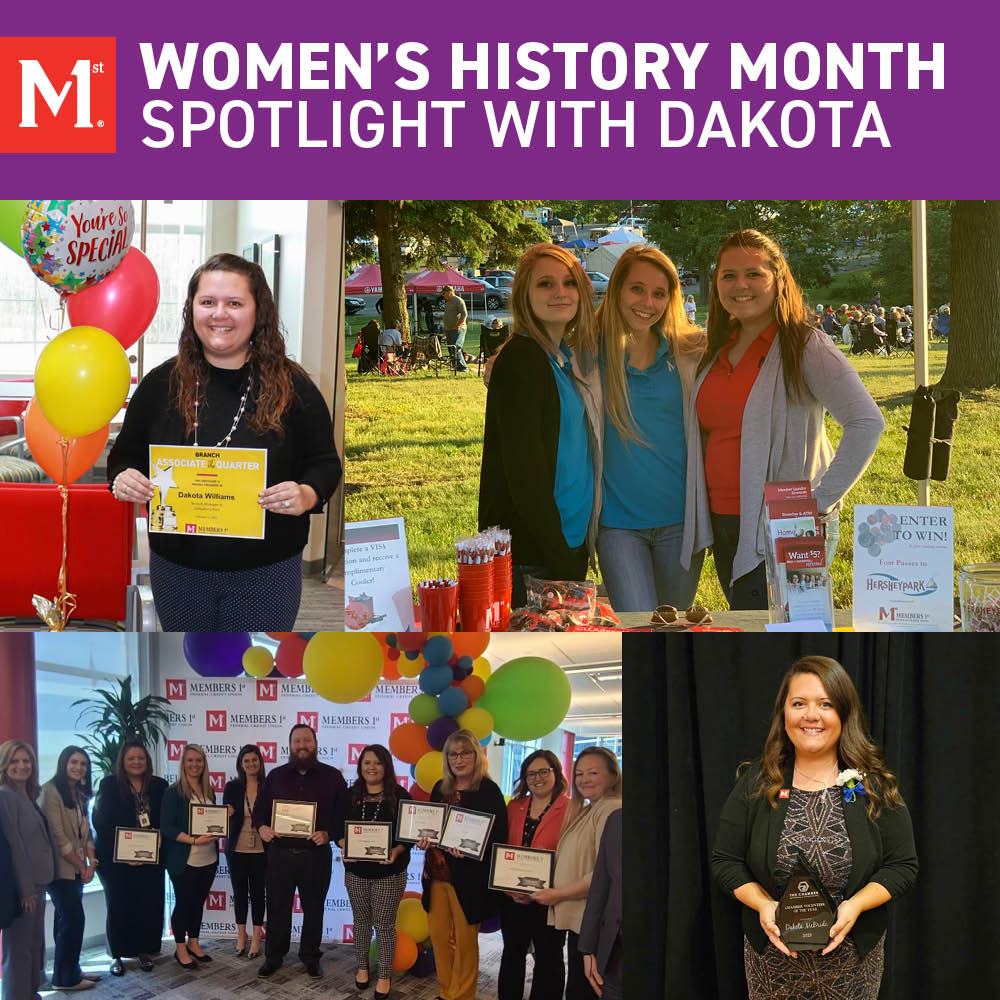 This #WomensHistoryMonth spotlight is on a goal-getter who advanced from a Teller to a Regional Vice President in seven years. Dakota, we're so appreciative of your hard work and dedication! Jump start your career like Dakota: bit.ly/3ILVfWC