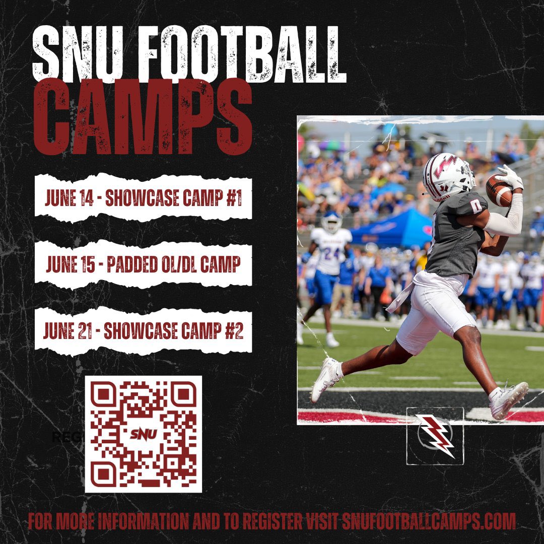 Blessed to be invited to the @SNUFootball showcase camp by @Coach_Indy @BHS_FBrecruits @ellecherry11 @Coach_lawson11 @Coach_Worrell