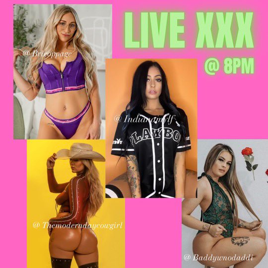 Come join us for my FIRST live on OF to watch our group activities 😉🥱 This Friday at 8pm CST 🥳 @bricoppage @ModerndayCowgir @baddywnodaddi