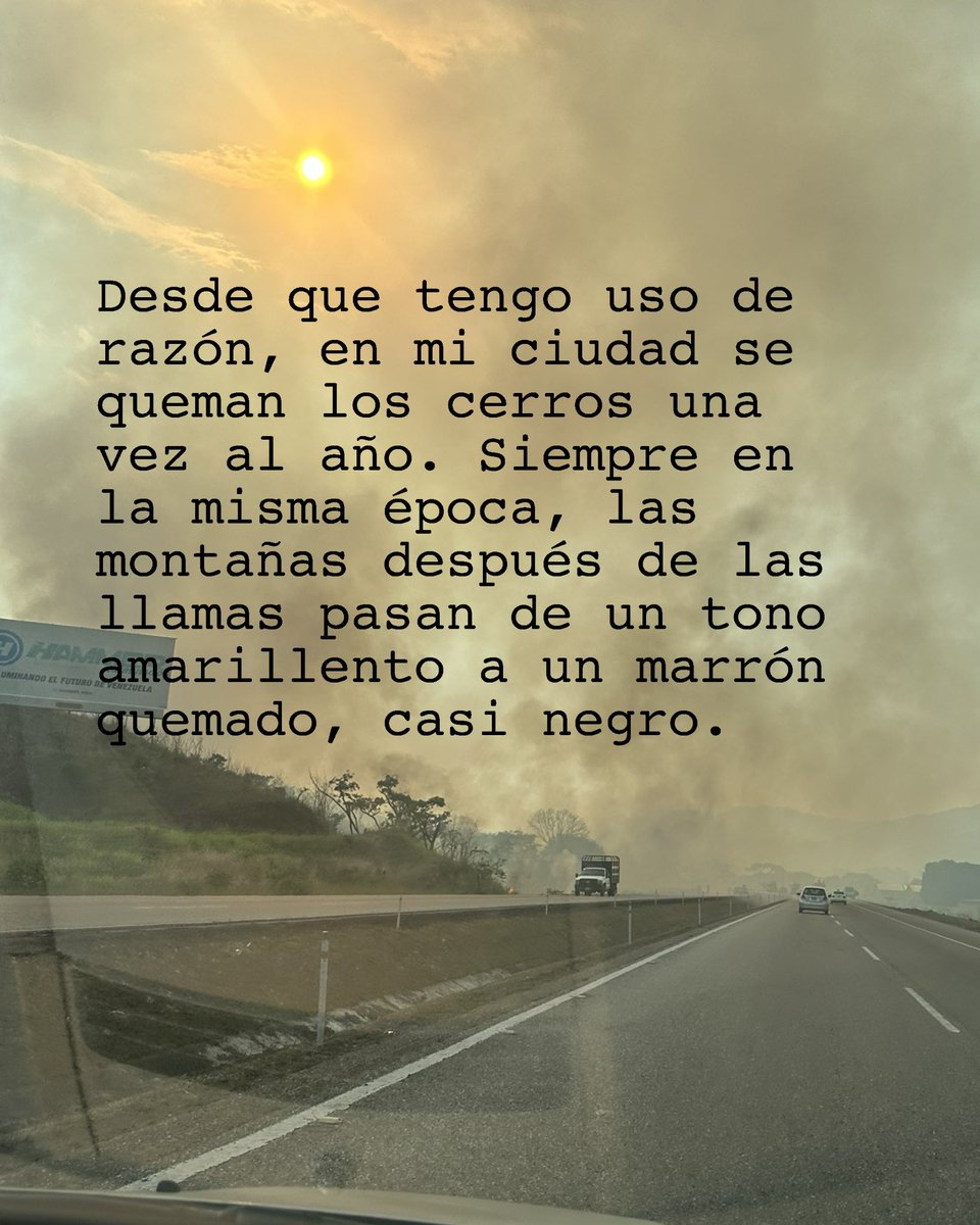 LuAltamiranda's tweet photo. Los cerros de Maracay se queman todos los años ¿y yo qué puedo hacer? https://t.co/hQLG6UR062