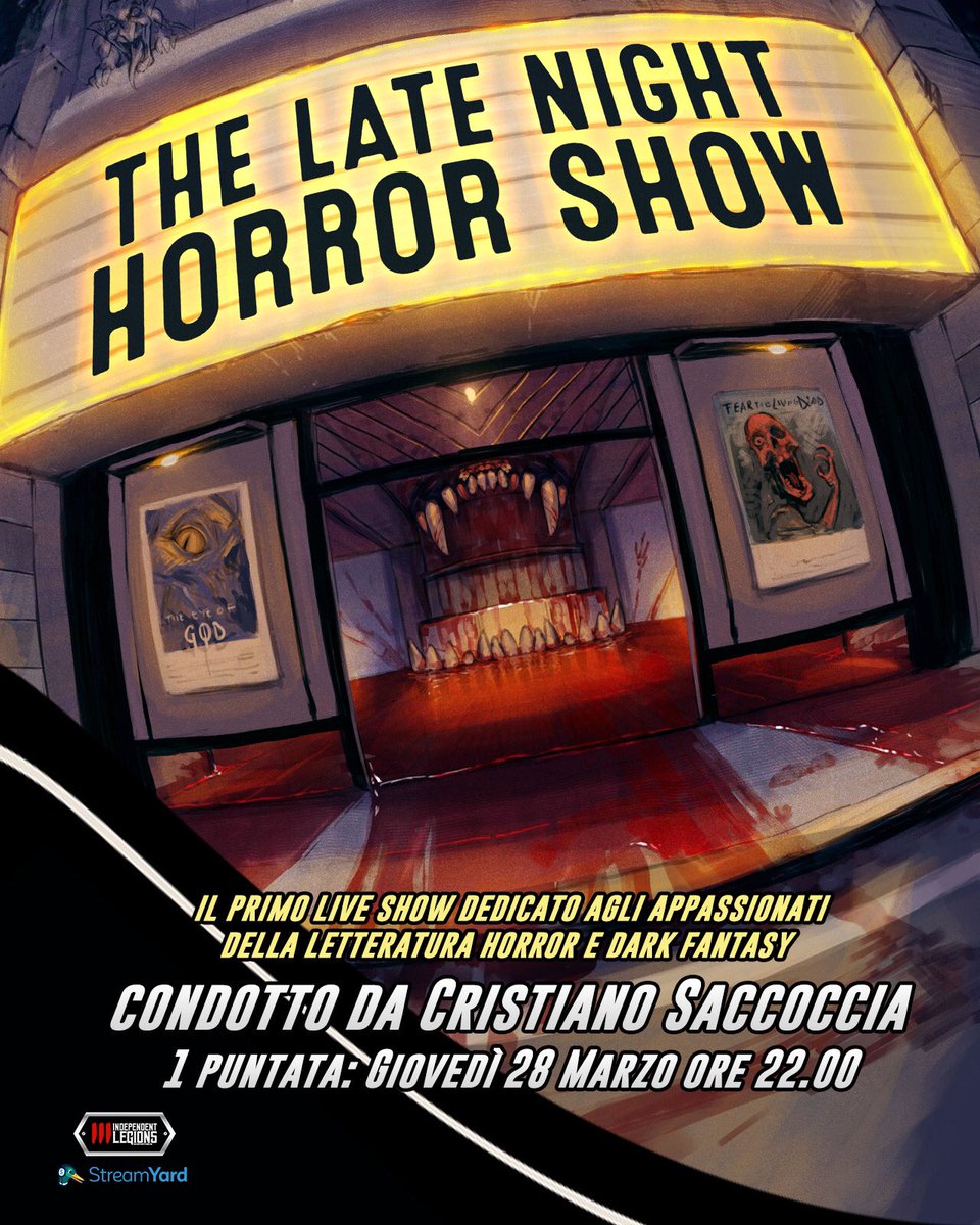 Domani ore 22 in diretta sulla nostra pagina Facebook. Vi aspettiamo!