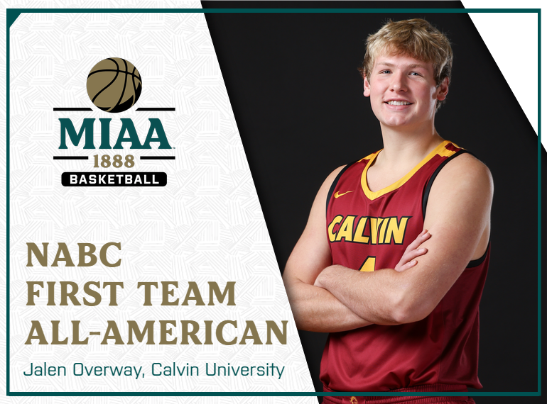 Calvin's Jalen Overway Named @NABC1927 First Team Division III All-American 🏀

Read the @CalvinKnights Athletics release at miaa.org/x/2v9by.

#D3MIAA #MIAAmbkb #GreatSince1888
