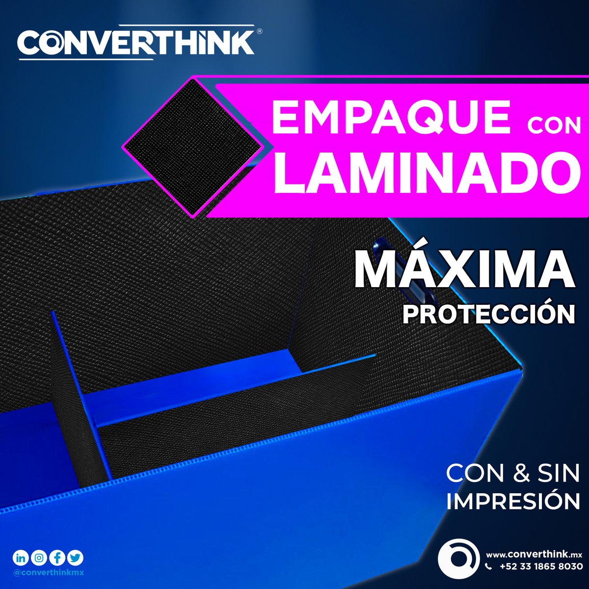 converthinkMx's tweet image. 📦💪 Refuerza la protección de tus productos con nuestras cajas laminadas.   🚚  🎯 

🔒 Comienza a proteger tus productos converthink.mx/home/contactan… 

🌐 converthink.mx  #CajaLaminada 

#Protección #Converthink  #laminados #soft #tyvek #nonwoven #diseño #crear #empaquemx