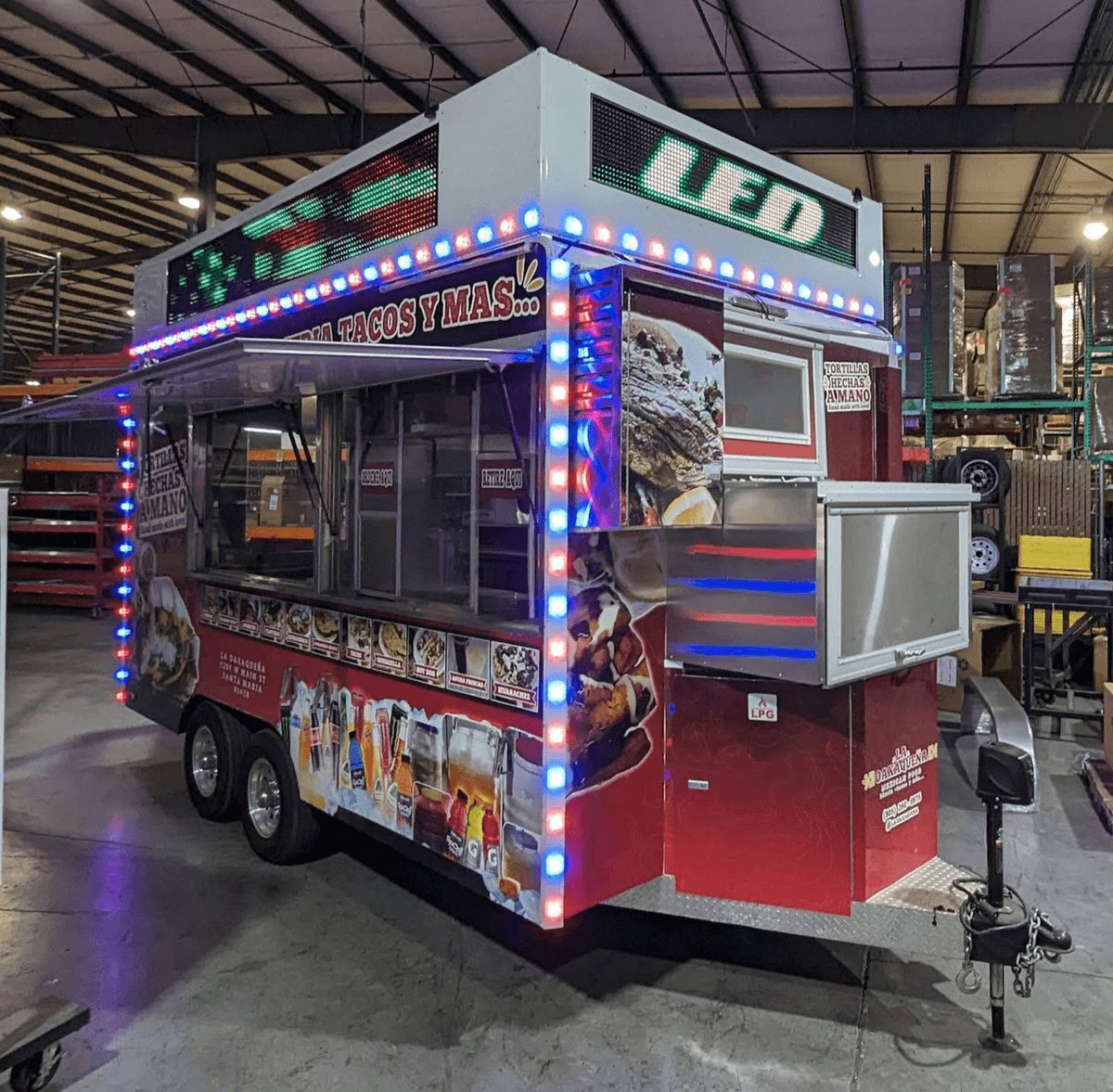 TVLiquidator's tweet photo. 🎉LED signs on a food trailer: because why settle for just "tasty" when you can make your grub glow? 😜✨https://t.co/tzwAcKCe0k
 #LetThereBeLight #FoodieFun #GourmetGlow https://t.co/0JFsgLWw6h