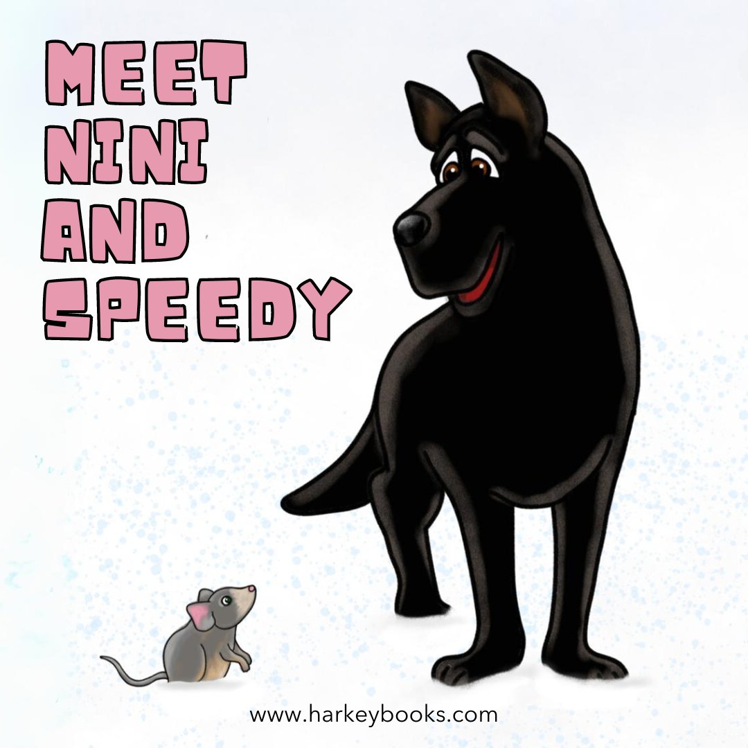 New book coming soon! 👀 In The Case of the Missing Pink Piggy, we meet Nini, a german shepherd who has lost her beloved pink piggy. Speedy, a new mouse friend, helps Nini to track Piggy down. Be sure to check back for the upcoming release date! #KidLit #AnimalBooksForKids