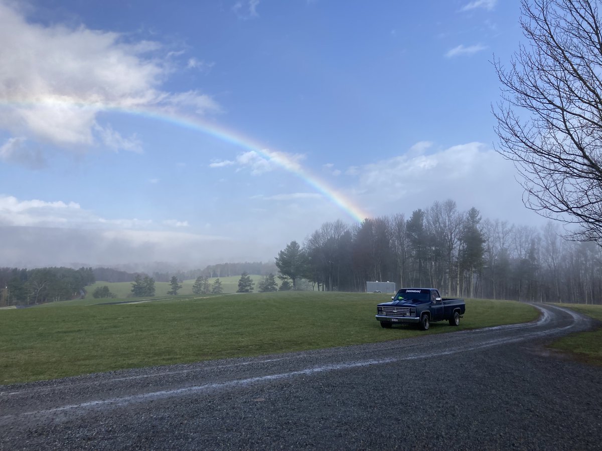 #FestivalPark’s faithful were welcomed by a idyllic fleeting rainbow on the #Horizon this morning, captured by both OMNIBUILD General Contractors' Deborah Tome (first pic) and E Z Tree Removal's Ed Schumann (second pic). Even the weather wants in on beautifying the new site …