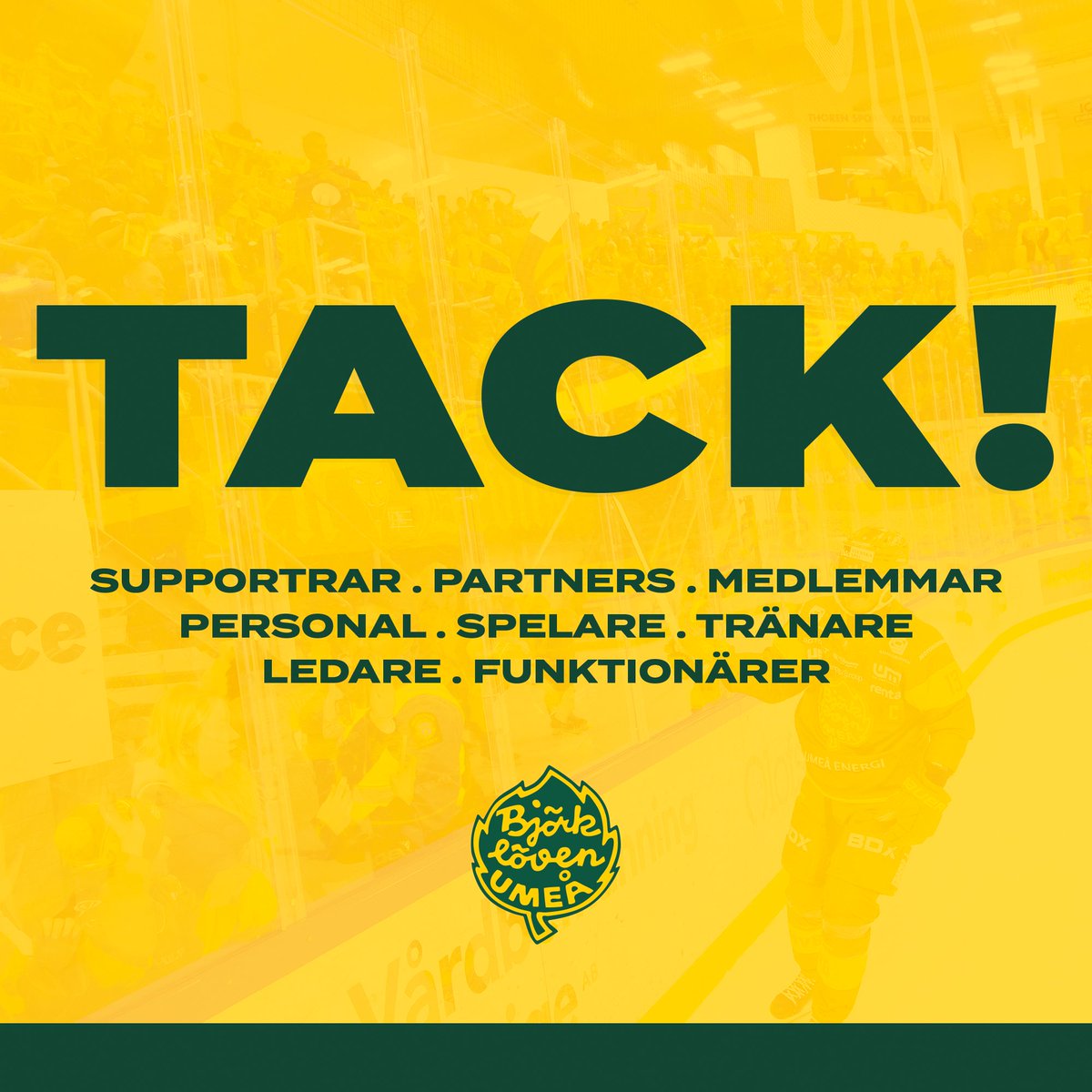 Tack för denna säsongen alla gröngula! 💚💛💚