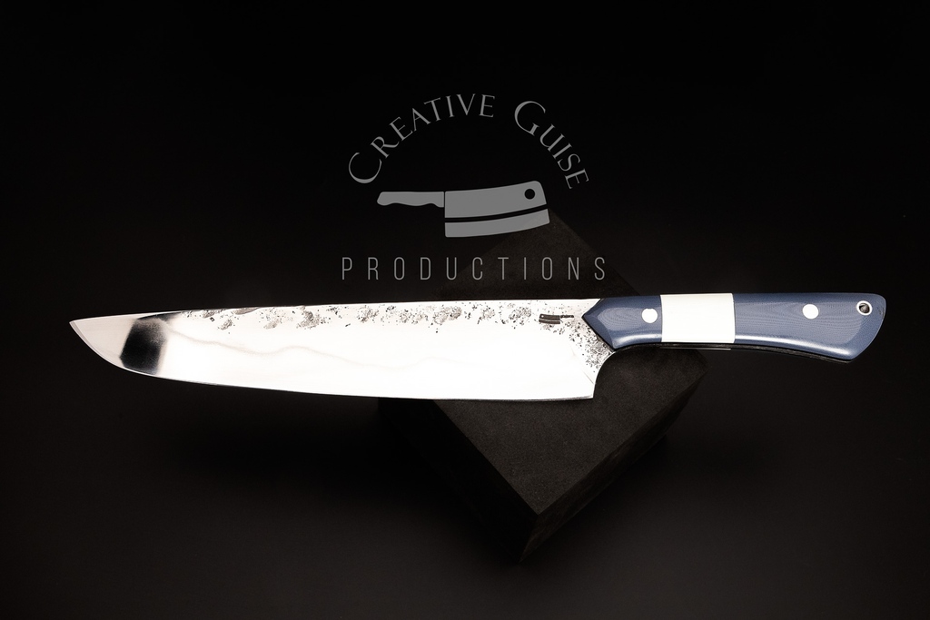 Hand Forged 9 Inch Chef in 1080 High Carbon Steel with Blue and White Segmented Handles.

#KitchenKnife #ChefKnife #Chef #knifelife #knives #edc #knifemakers #knifecommunity #custom #knifeporn #knifemaking  #handmadeknife 

l8r.it/i681