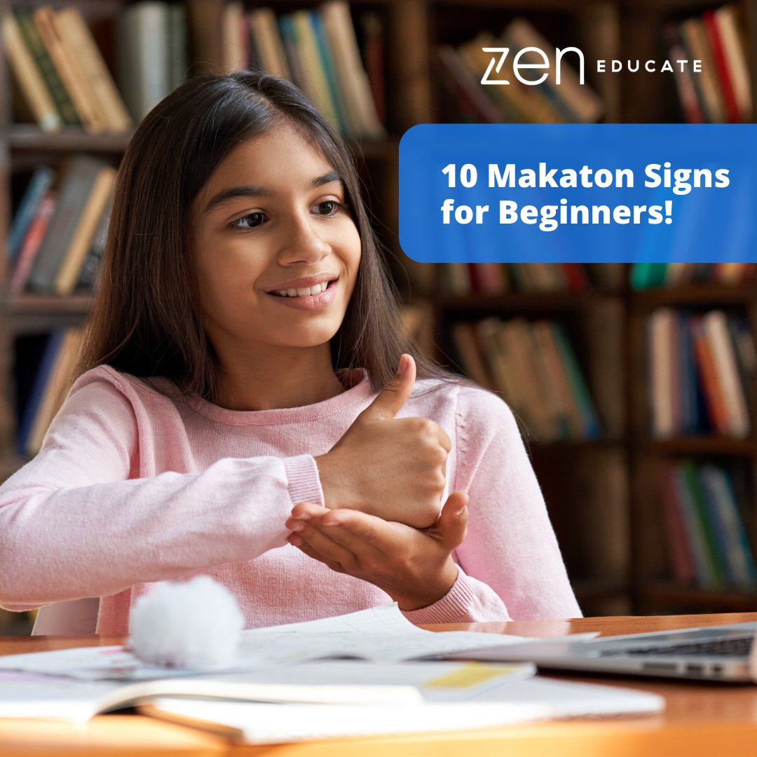 Is your #school looking to upskill staff in #makaton so they can provide the right support for children’s unique needs? 🧒 We recommend sharing our blog on “10 Makaton Signs for Beginners!” to boost your teachers and TAs expertise. 🔗zeneducate.com/resources/scho… #WeCareMore