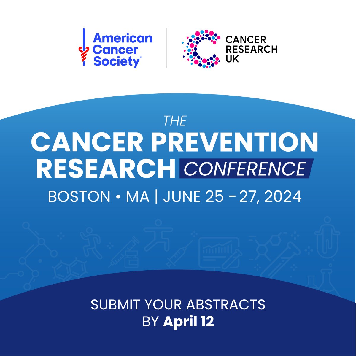 Our work is bigger than you think. By working with organizations around the world, we can spark new collaborations and ideas. The American Cancer Society, @CR_UK, and the @theNCI at the @NIH are holding a new annual conference on cancer prevention research. Researchers, join us…